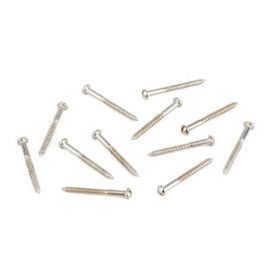 Tornillos pastilla mástil Fender Tele níquel 12ud