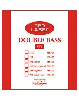 Cuerda contrabajo Super-Sensitive Red Label 4ª Mi Medium 1/4 1/4