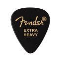 Púas Fender premium 351 extra heavy black 12ud