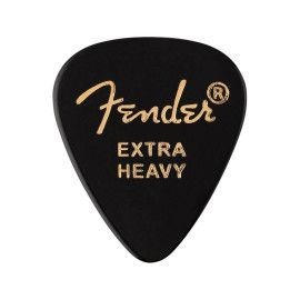 Púas Fender premium 351 extra heavy black 12ud