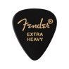 Púas Fender premium 351 extra heavy black 12ud
