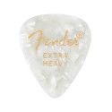 Púas Fender premium 351 ext.heavy white moto 12ud