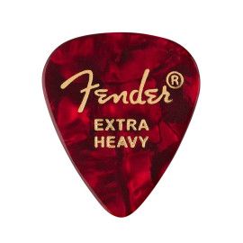 Púas Fender premium 351 extra heavy red moto 12ud