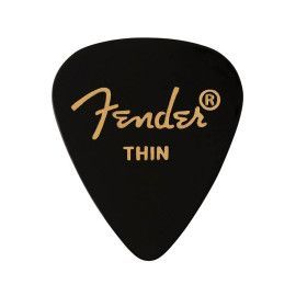 Púas Fender premium 351 thin black 12ud