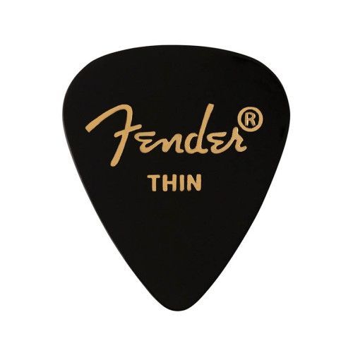 Púas Fender premium 351 thin black 12ud