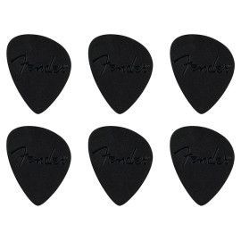 Púas offset Fender 6 piezas negras