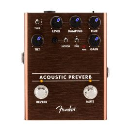 Pedal Fender acoustic Preverb guitarra acústica