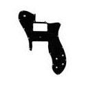 Golp. Fender 72 Tele Custom 16 orif. 3c negro