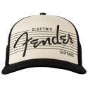 Gorra Fender eléctrica negra/crema