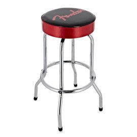 Taburete bar Fender negro/rojo 30pg