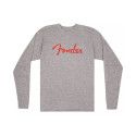 Camiseta manga larga Fender gris jaspeado XL