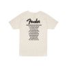 Camiseta gira mundial Fender vintage blanca XL