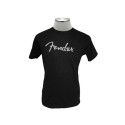 Camiseta manga larga Fender negra jaspeado L