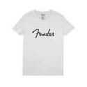 Camiseta Fender hombre blanca M