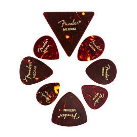 Púas Fender tortoise shell medium 8ud