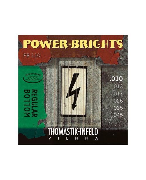 "Set de cuerdas guitarra eléctrica Thomastik Power-brights PB110"