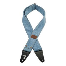 Correa vaquera Wrangler Fender remach. índigo cla.