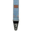 Correa vaquera Wrangler Fender remach. índigo cla.
