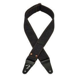 Correa vaquera Wrangler Fender remachada negra