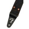 Correa vaquera Wrangler Fender remachada negra