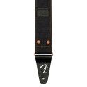 Correa vaquera Wrangler Fender remachada negra