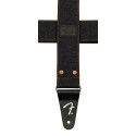 Correa vaquera Wrangler Fender remachada negra