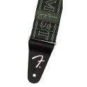 Correa guitarra logo Fender verde 2pg