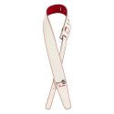 Correa piel John 5 Fender blanca/roja