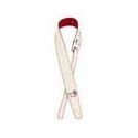 Correa piel John 5 Fender blanca/roja
