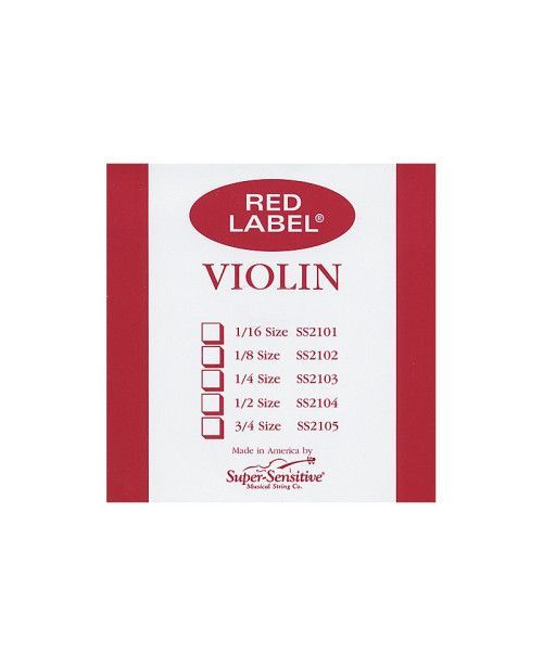 Cuerda violín Super-Sensitive Red Label 4ª Sol Medium 4/4