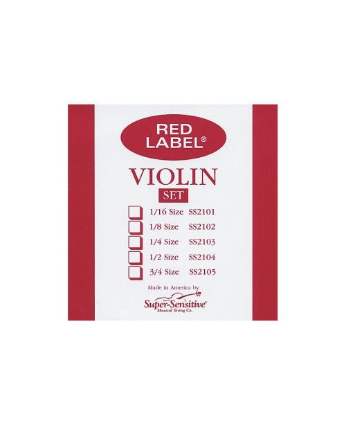 Cuerda violín Super-Sensitive Red Label 4ª Sol Medium 1/2 1/2
