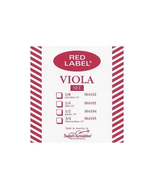 Set de cuerdas viola Super-Sensitive Red Label 4107 15""-16""