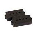 Funda pastilla PBass Fender plástico negro 2ud