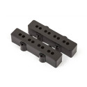 Funda pastilla Fender JBass plástico negro 2ud