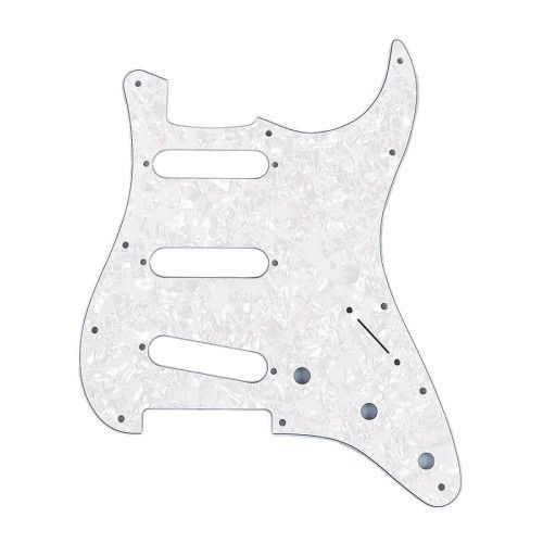 Golpeador Fender Strat SSS11 4c blanco perlado