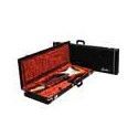 Estuche Deluxe Fender eléctrica negro/naranja