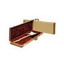 Estuche Deluxe Fender eléctrica tweed/rojo