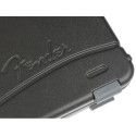 Estuche Deluxe Fender bajo mold. negro