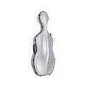 Estuche chelo 4/4 Leonardo PVC sándwich 45kg plata