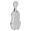 Estuche chelo 4/4 Leonardo carbono 38kg blanco