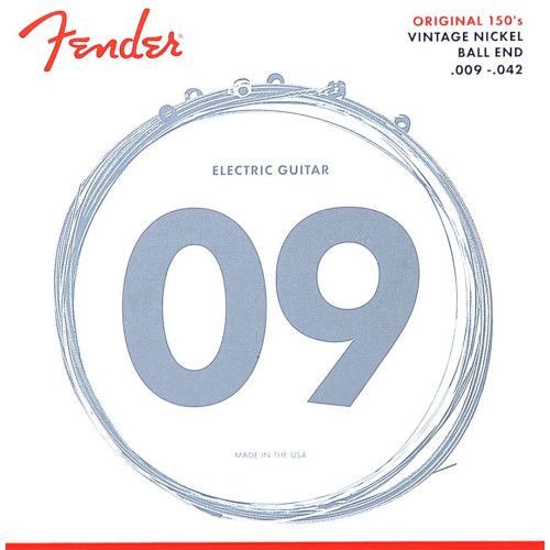 JUEGO DE CUERDAS ELÉCTRICA FENDER NÍQUEL PURO LIGHT 009 - 042