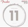 JUEGO DE CUERDAS ELÉCTRICA FENDER NÍQUEL PURO REGULAR 011 - 048
