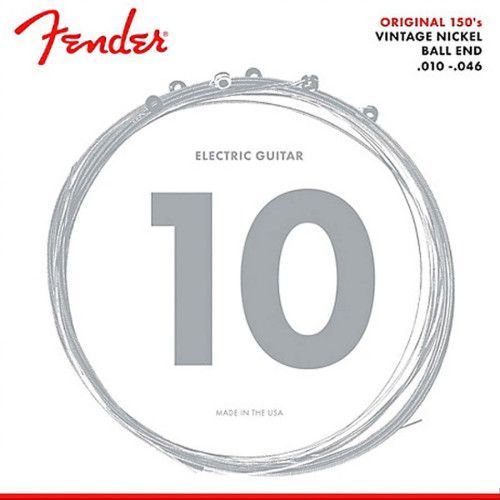 JUEGO DE CUERDAS ELÉCTRICA FENDER NÍQUEL PURO REGULAR 010 - 046