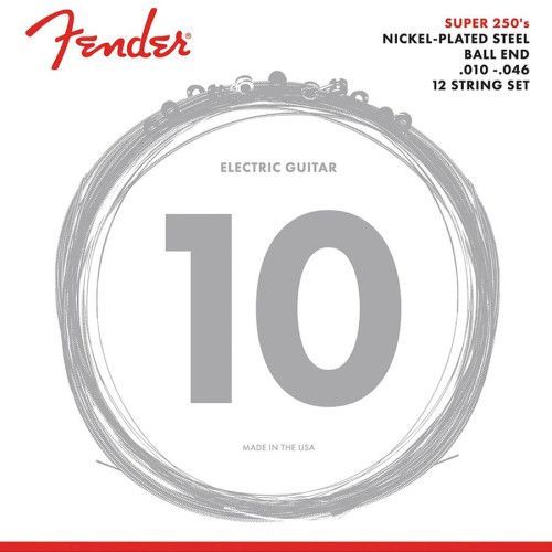 Jgo 12 cuerdas elec. Fender acero niq. bola