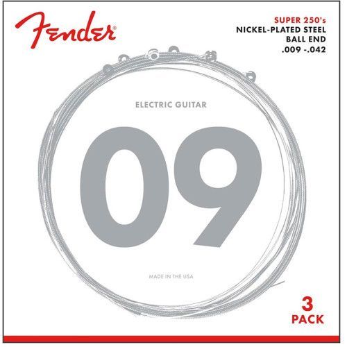 JUEGO DE CUERDAS FENDER PARA  ELÉCTRICA NÍQUEL LIGHT 3uds