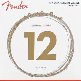 JUEGO DE CUERDAS FENDER PARA GUITARRA ACÚSITCA LIGHT 012 - 053