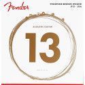 JUEGO DE CUERDAS FENDER PARA GUITARRA ACÚSTICA MEDIUM 013 - 056