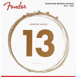 JUEGO DE CUERDAS FENDER PARA GUITARRA ACÚSTICA MEDIUM 013 - 056