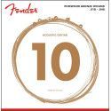 JUEGO DE CUERDAS FENDER PARA GUITARRA ACÚSTICA EXTRA LIGHT 010 - 048