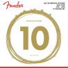 JUEGO DE CUERDAS FENDER PARA GUITARRA ACÚSTICA 12 CUERDAS 010 - 050